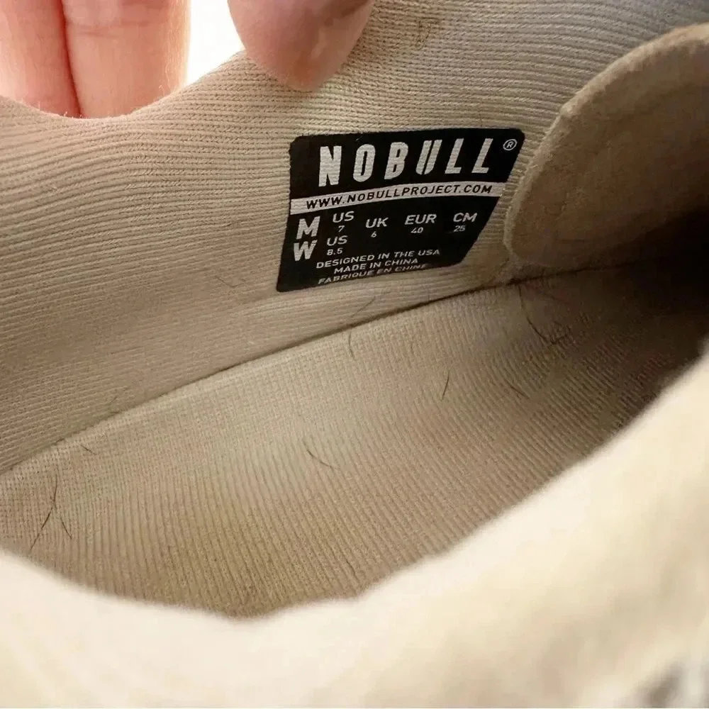 NOBULL Gray Superfabric Unisex Bodybuilding Trainers M 7 W 8.5 Crossfit‎